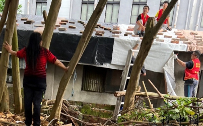 凱米颱風來勢洶洶 華山啟動緊急助老行動