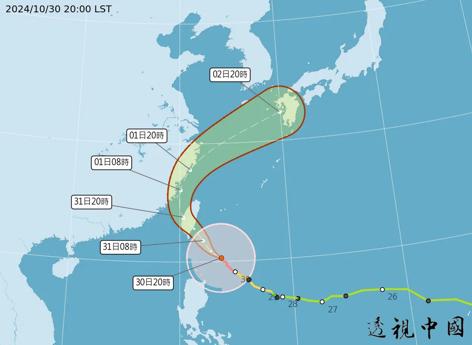 颱風假來臨 各縣市陸續宣布停止上班上課-透视中国